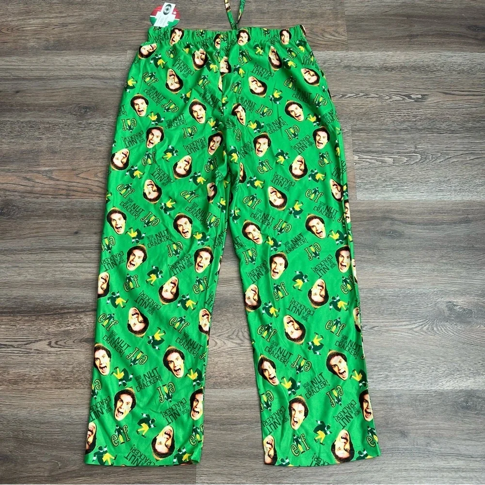 ❄️ Elf Movie Buddy the Elf Nutcracker Men’s Pajama Pants – Green Size Large